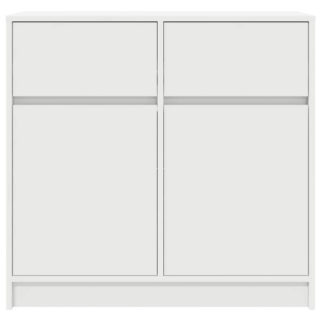 Sideboard with drawer white 80x34x76 cm wood material