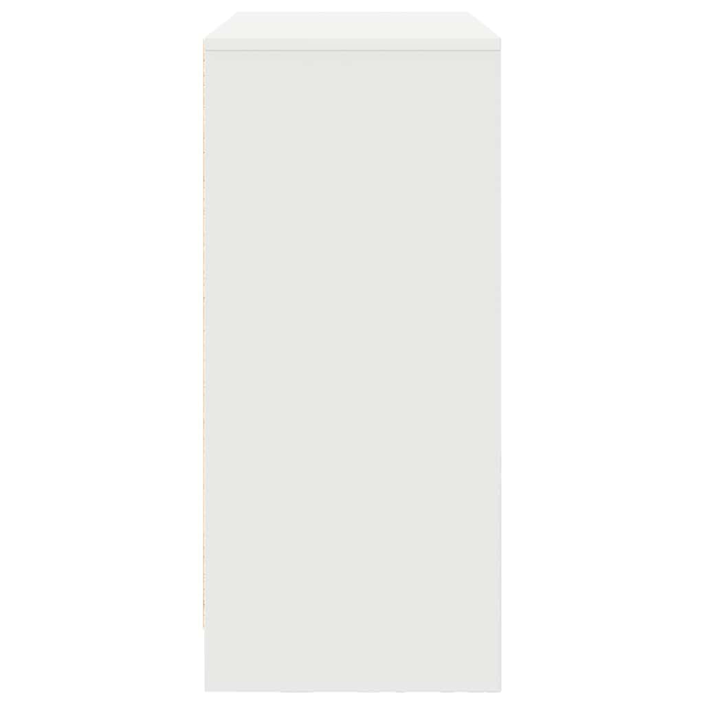 Sideboard with drawer white 80x34x76 cm wood material