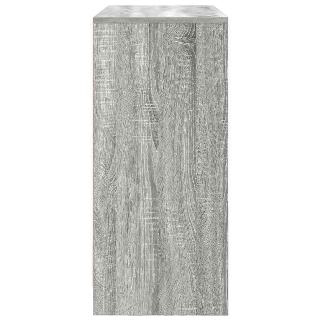 Sideboard mit Schublade Grau Sonoma 80x34x76 cm Holzwerkstoff
