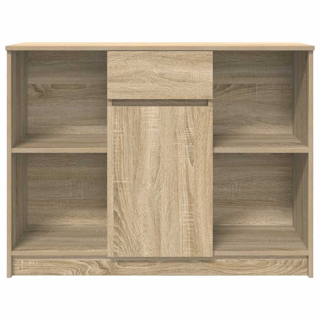 Sideboard with drawer Sonoma oak 101x35x76 cm wood material