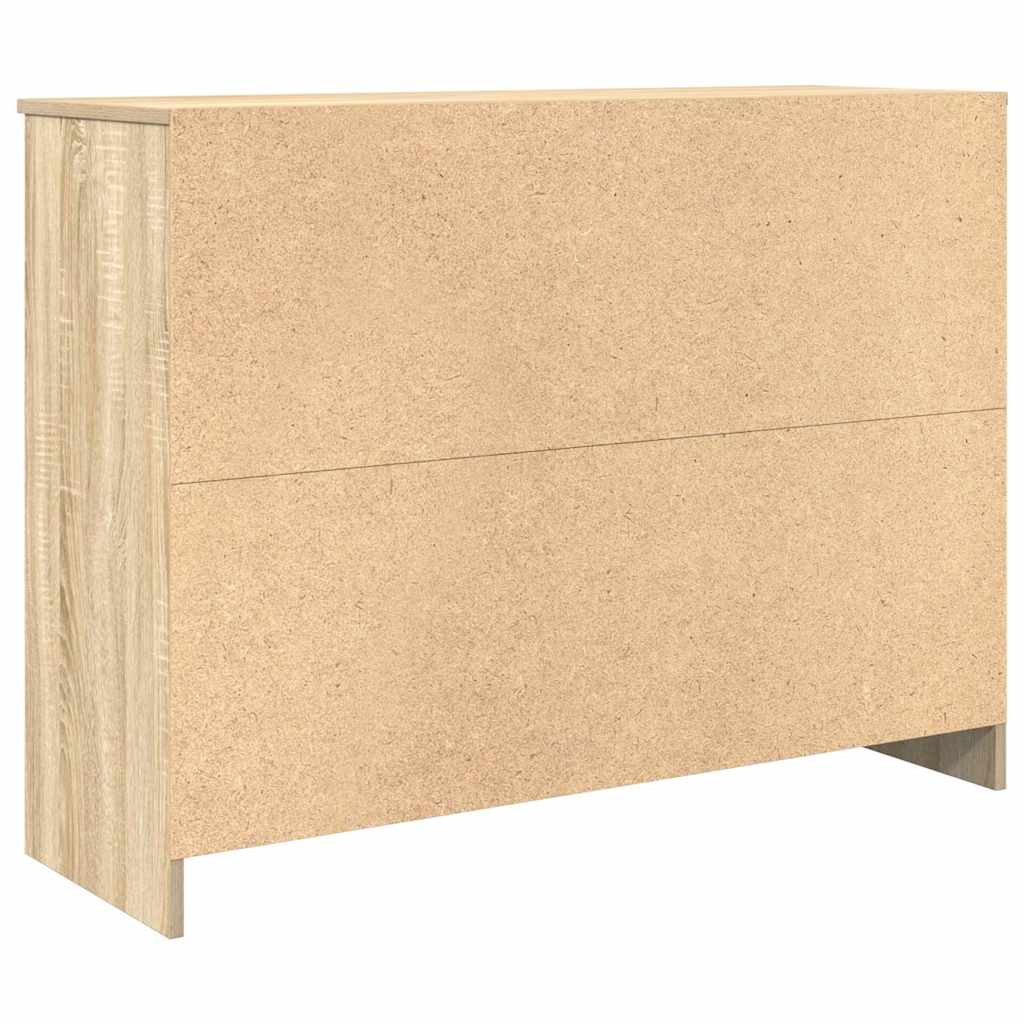 Sideboard with drawer Sonoma oak 101x35x76 cm wood material
