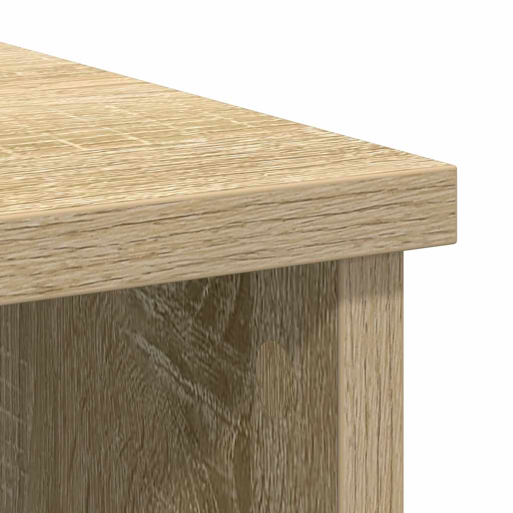 Sideboard with drawer Sonoma oak 101x35x76 cm wood material