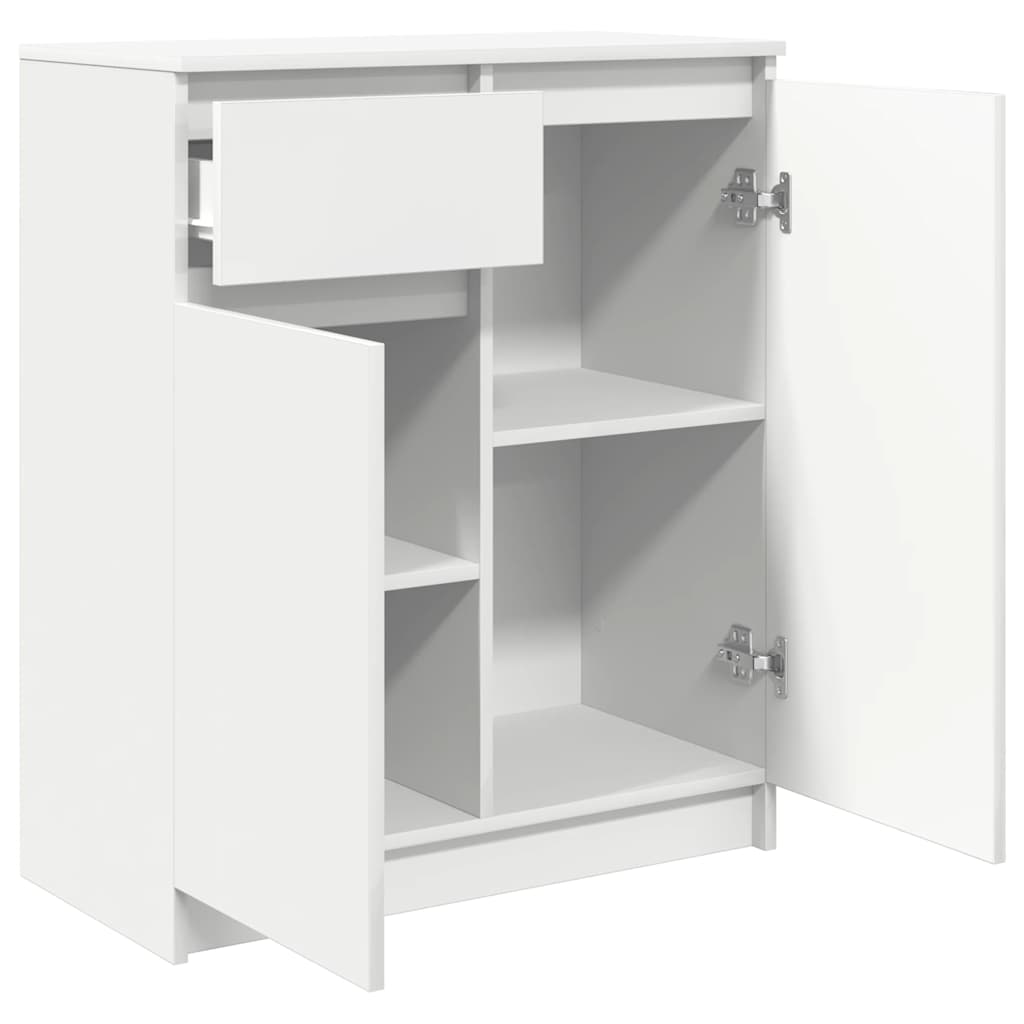 Sideboard mit Schublade Weiß 71x35x84 cm Holzwerkstoff