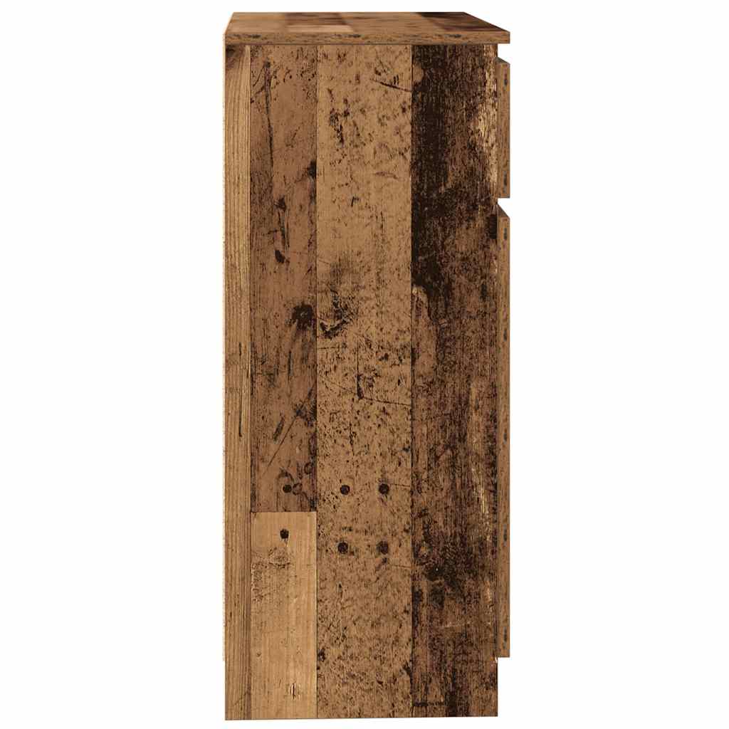 Sideboard with drawer old wood look 71x35x84 cm wood material