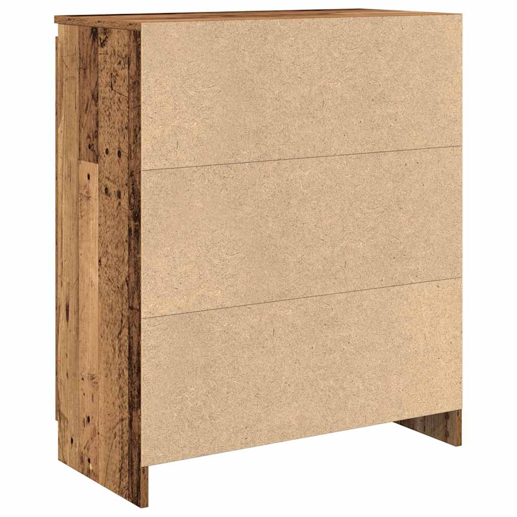 Sideboard with drawer old wood look 71x35x84 cm wood material
