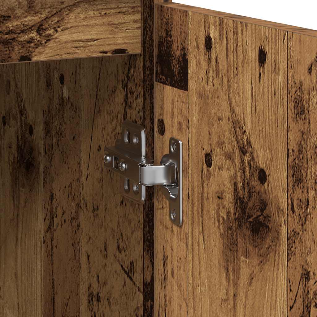 Sideboard with drawer old wood look 71x35x84 cm wood material