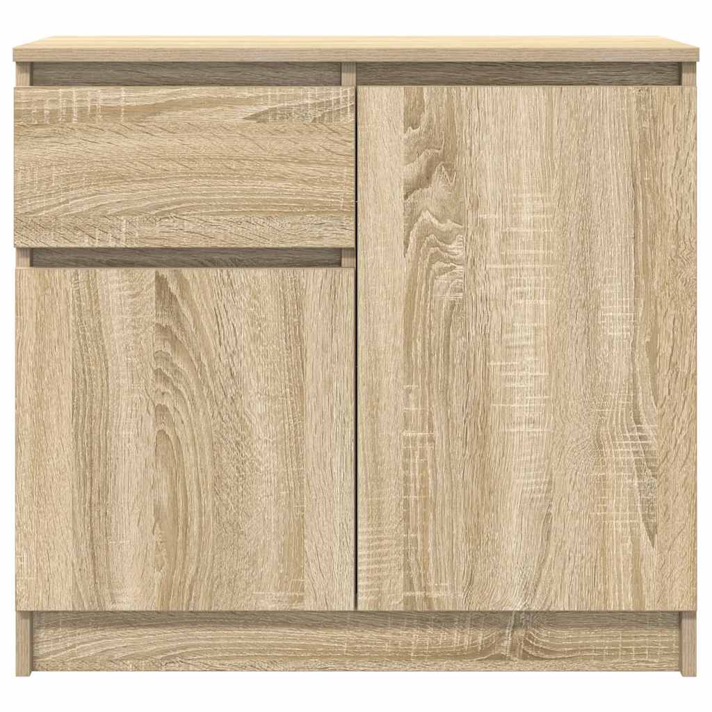 Sideboard with drawer Sonoma oak 71x35x65 cm wood material