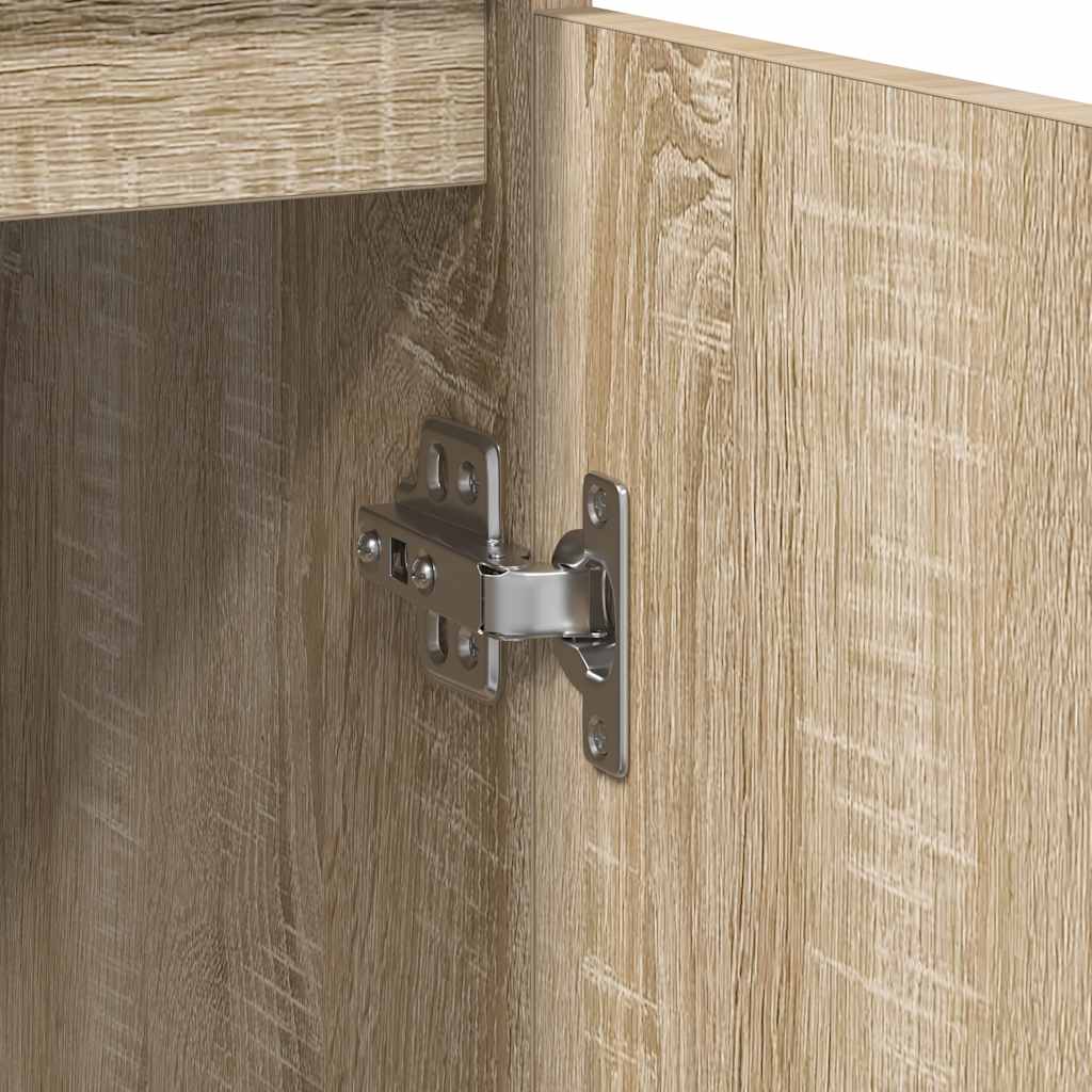 Sideboard with drawer Sonoma oak 71x35x65 cm wood material