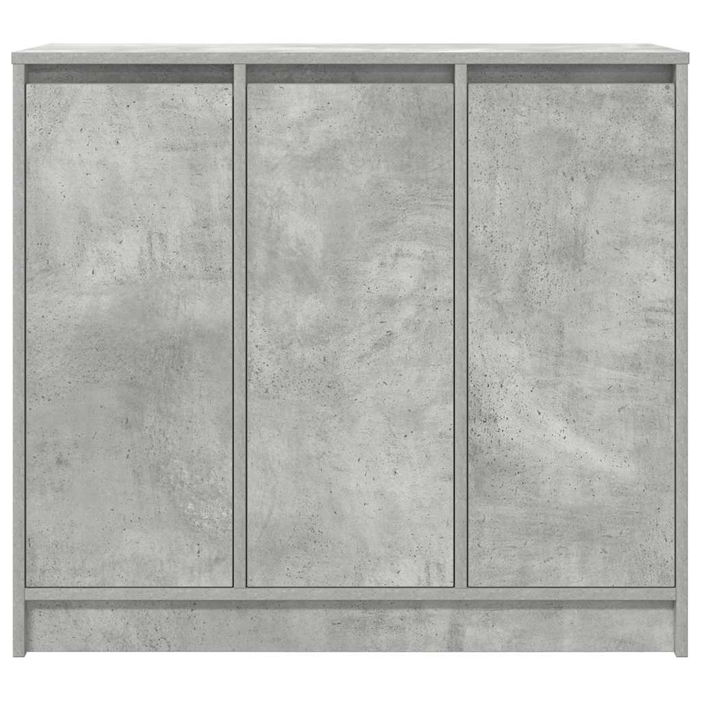 Sideboard Concrete Grey 85x34x76 cm Wood Material