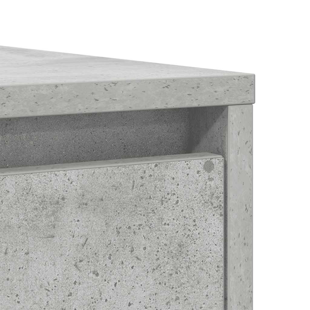 Sideboard Concrete Grey 85x34x76 cm Wood Material