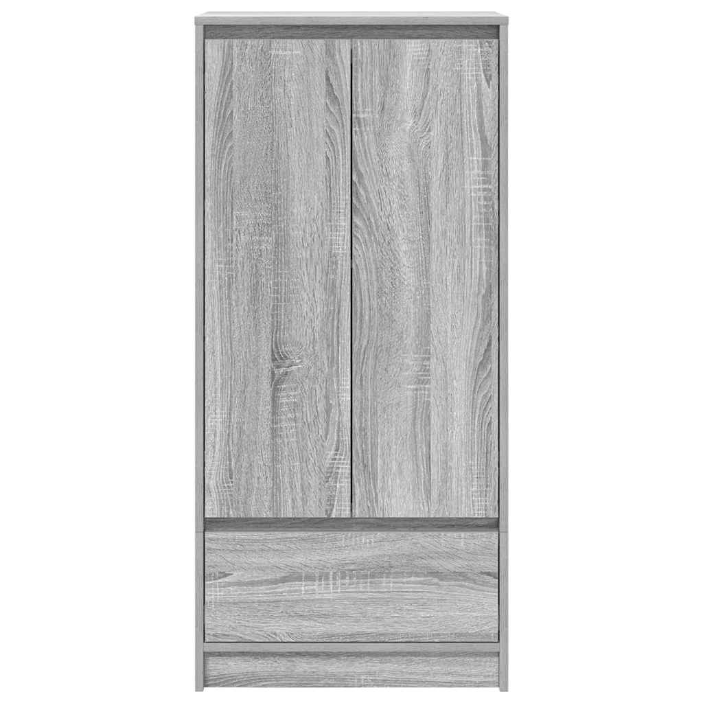 Cabinet with drawer Grey Sonoma 55,5x34x119,5cm wood material