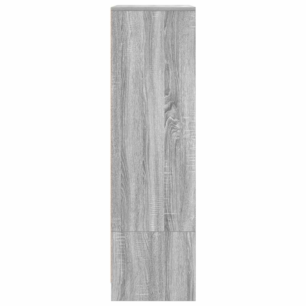 Cabinet with drawer Grey Sonoma 55,5x34x119,5cm wood material