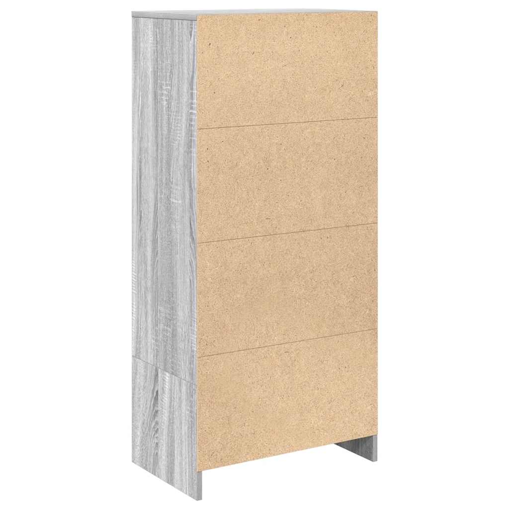 Cabinet with drawer Grey Sonoma 55,5x34x119,5cm wood material