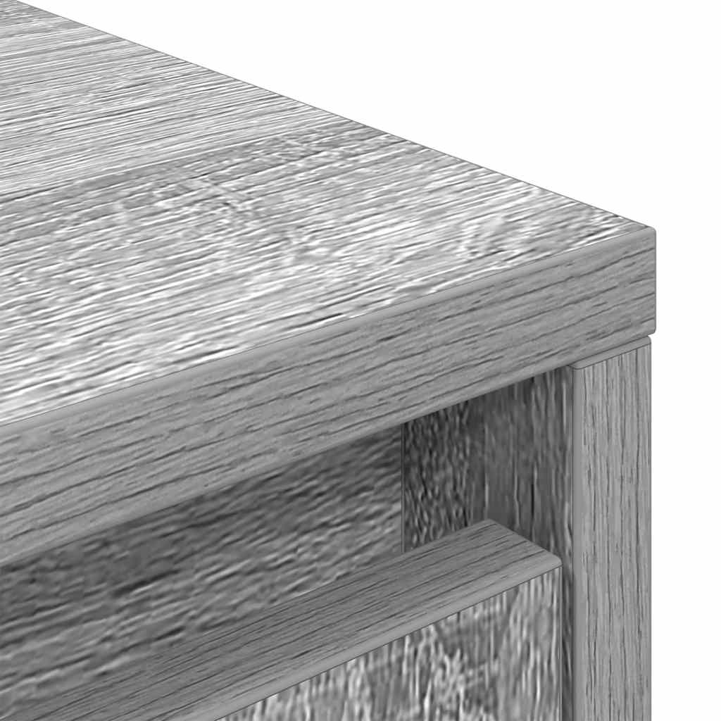 Cabinet with drawer Grey Sonoma 55,5x34x119,5cm wood material