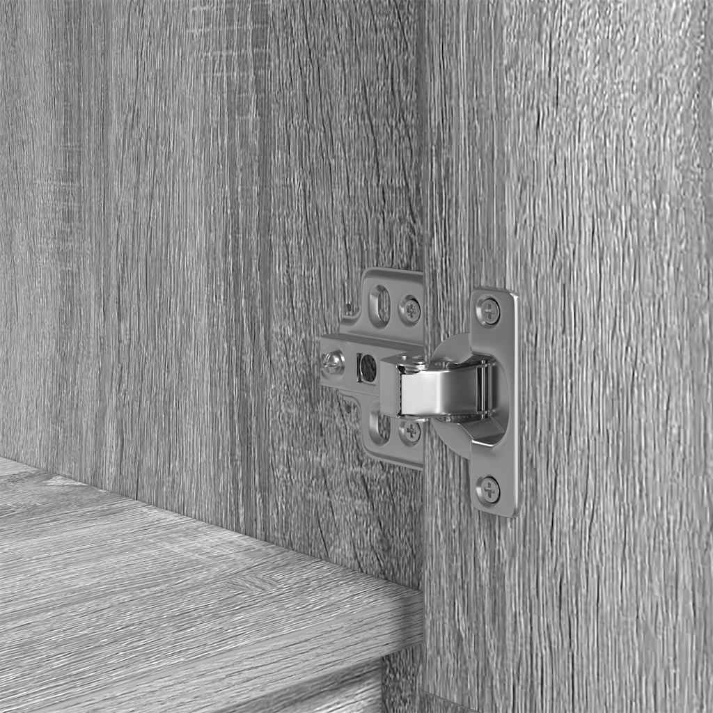 Cabinet with drawer Grey Sonoma 55,5x34x119,5cm wood material