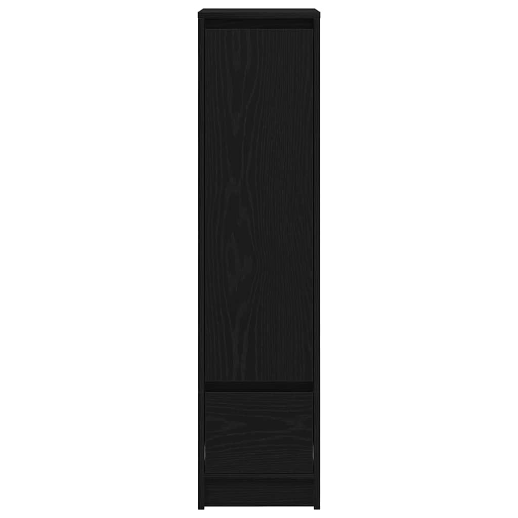 Highboard Black Oak Look 29.5x34x119.5 cm Wood Material