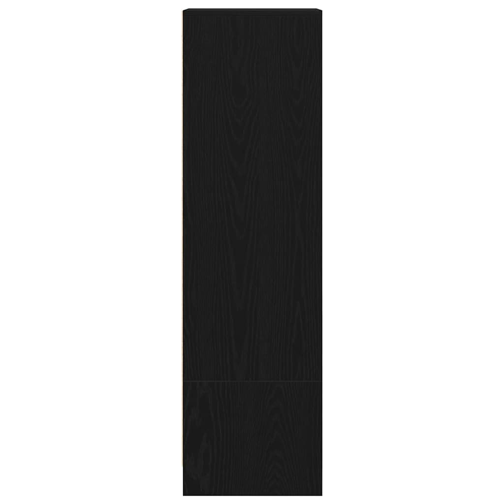 Highboard Black Oak Look 29.5x34x119.5 cm Wood Material