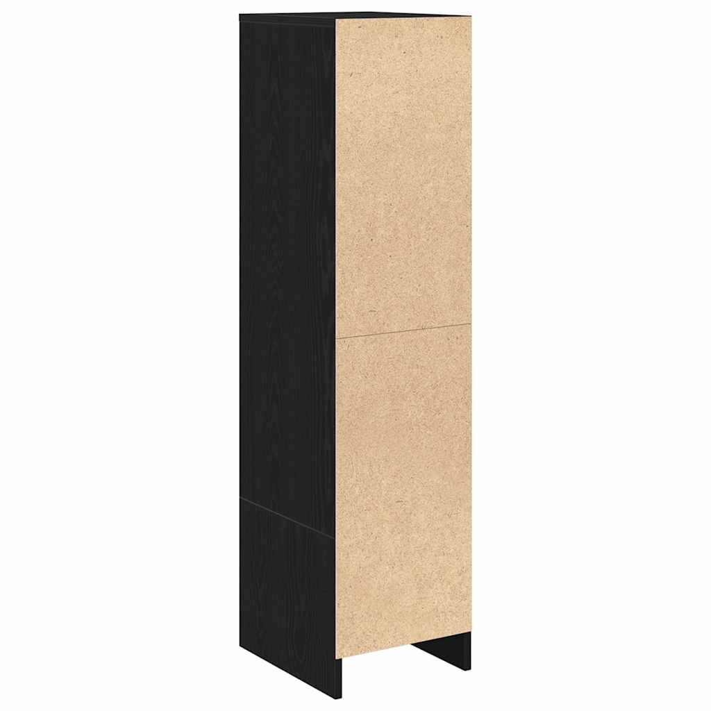 Highboard Black Oak Look 29.5x34x119.5 cm Wood Material