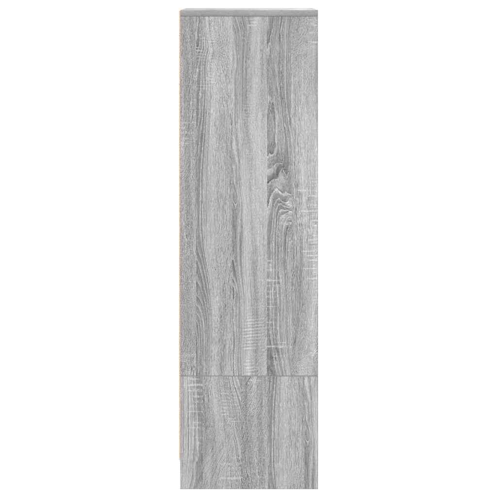 Highboard Grey Sonoma 29.5x34x119.5 cm Wood Material