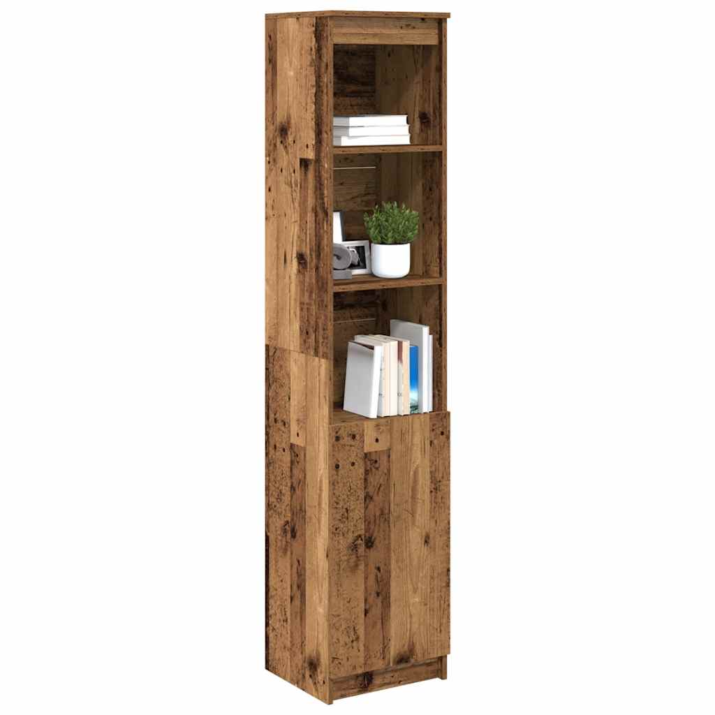 Highboard old wood look 37.5x35x180 cm wood material