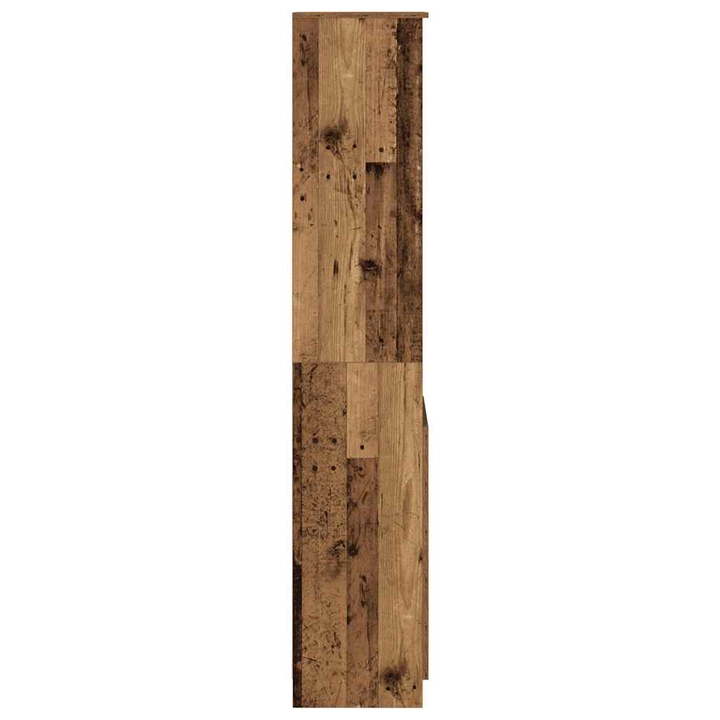 Highboard old wood look 37.5x35x180 cm wood material