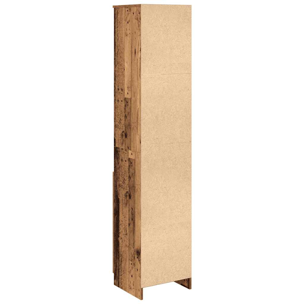 Highboard old wood look 37.5x35x180 cm wood material