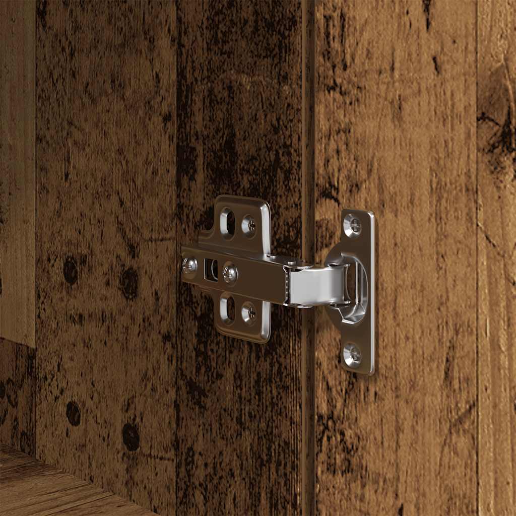 Highboard old wood look 37.5x35x180 cm wood material
