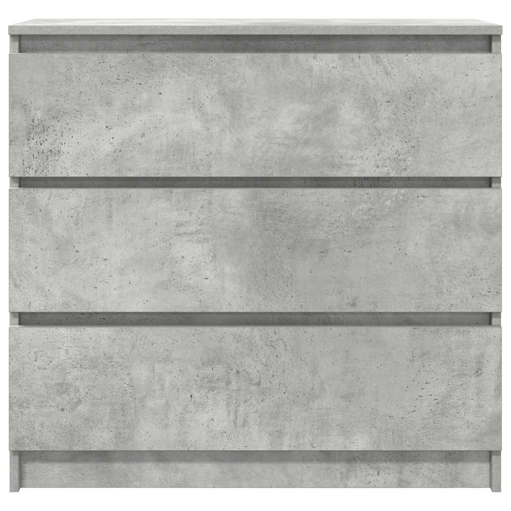 Sideboard Betongrau 80x35x76 cm Holzwerkstoff
