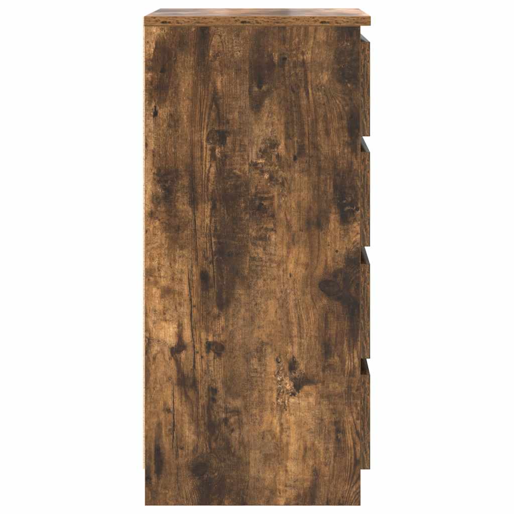 Sideboard smoked oak 37.5x35x76 cm wood material
