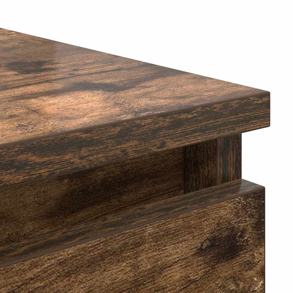 Sideboard smoked oak 37.5x35x76 cm wood material