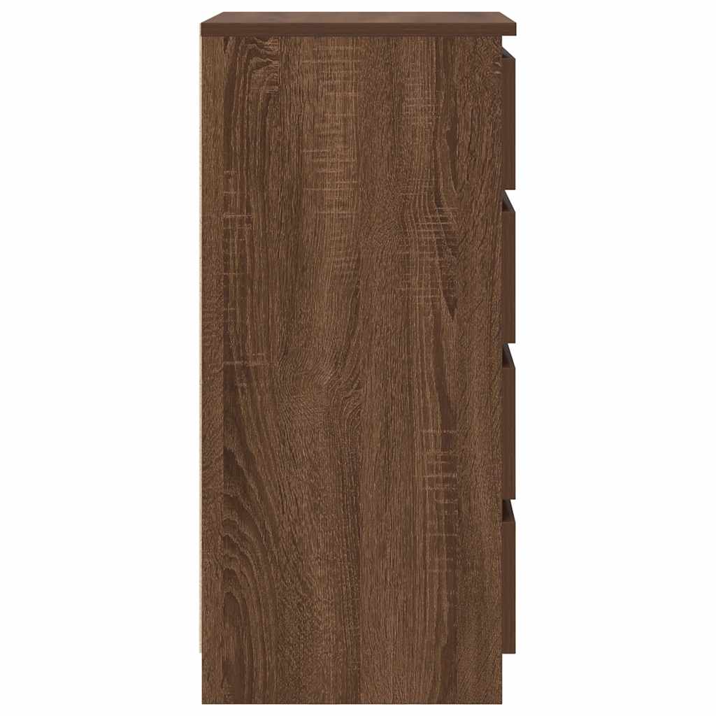 Sideboard Braun Eichen-Optik 37,5x35x76 cm Holzwerkstoff