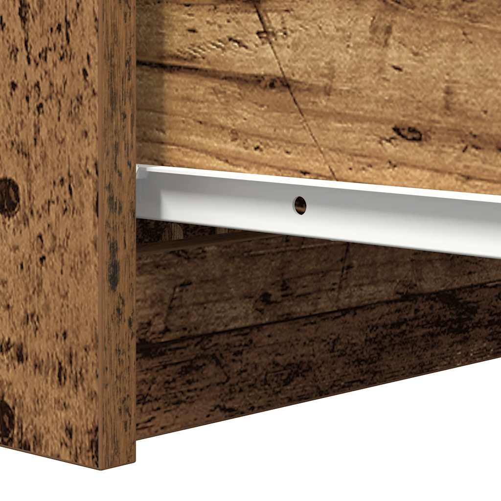 Sideboard with drawers old wood look 37.5x35x99 cm