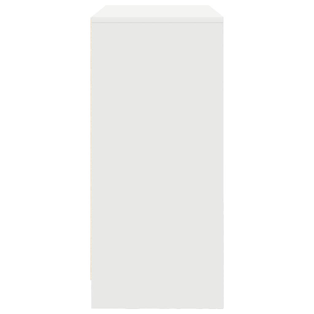 Sideboard with drawers and doors White 70.5x34x74.5 cm