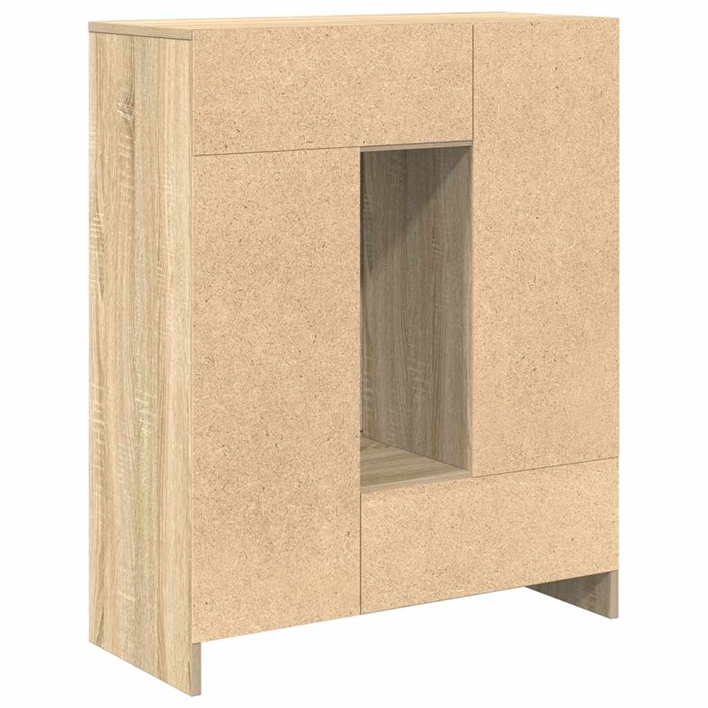 Sideboard with drawers and doors Sonoma oak 73x31x90 cm