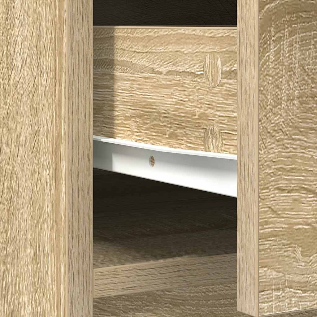 Sideboard with drawers and doors Sonoma oak 73x31x90 cm