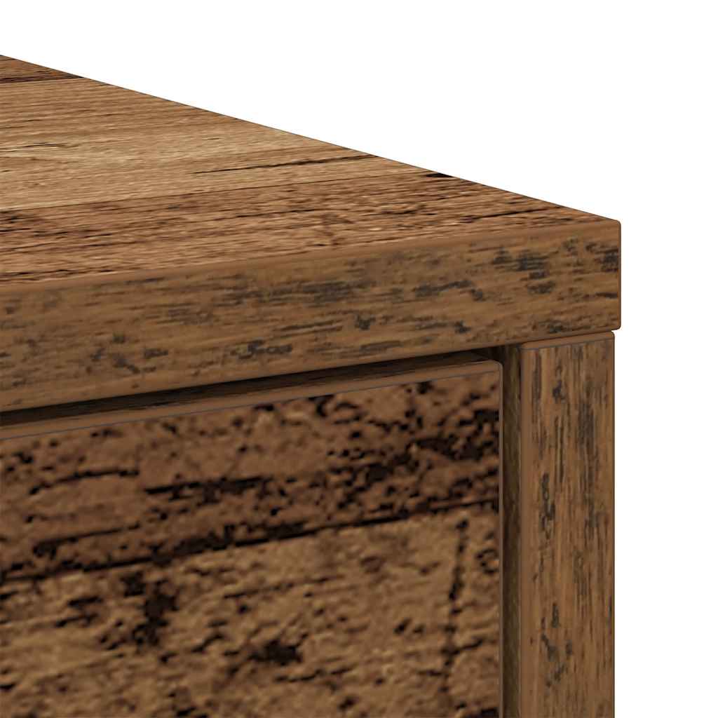 Sideboard mit Schubladen und Türen Altholz-Optik 73x31x90 cm