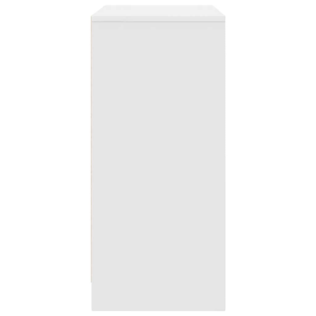 Shoe Cabinet White 57x34x76 cm Wood Material