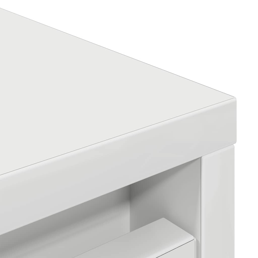 Shoe Cabinet White 57x34x76 cm Wood Material