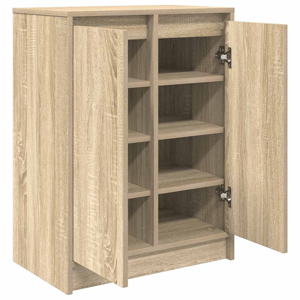 Shoe cabinet Sonoma oak 57x34x76 cm wood material