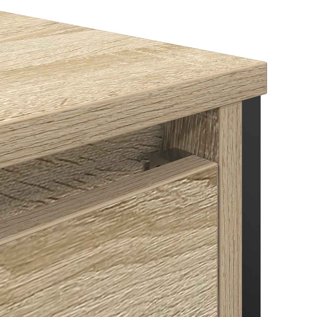 Waschbeckenunterschrank Sonoma-Eiche 60x34,5x60 cm