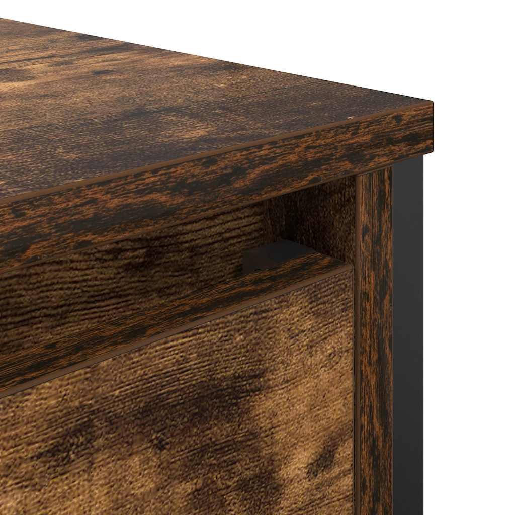 Waschbeckenunterschrank Räuchereiche 60x34,5x60 cm