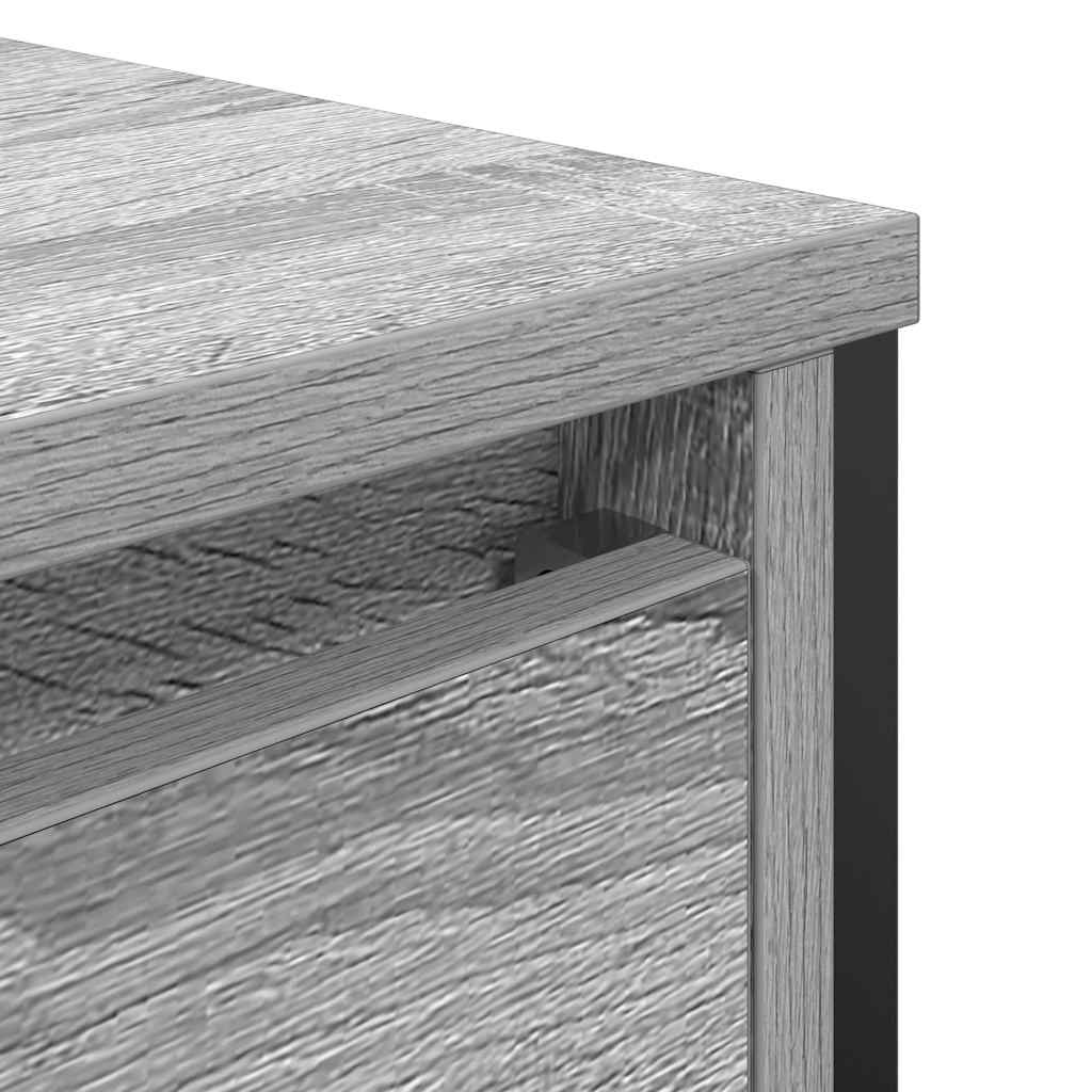 Waschbeckenunterschrank Grau Sonoma 60x34,5x60 cm