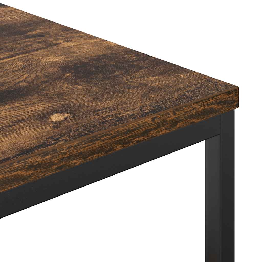 Badschrank mit Regalen Räuchereiche 36x35x165 cm