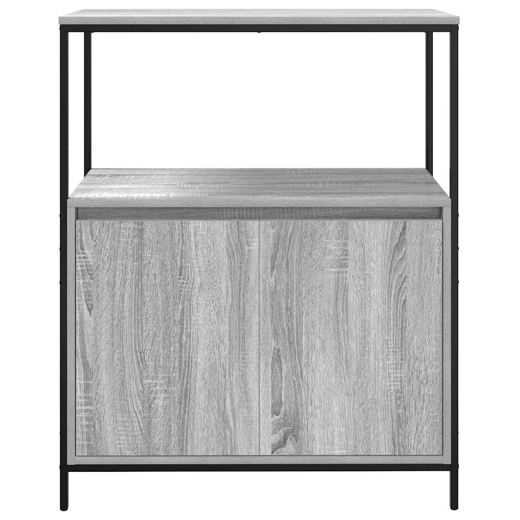 Bathroom cabinet with shelves gray Sonoma 76.5x35x95 cm