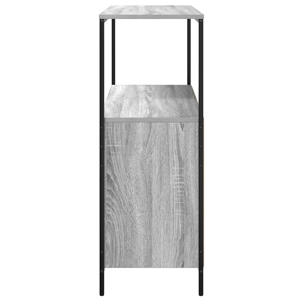 Bathroom cabinet with shelves gray Sonoma 76.5x35x95 cm