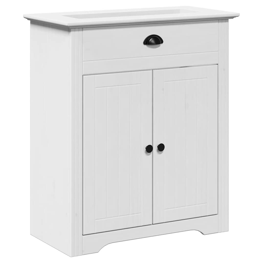 3-piece bathroom furniture set BODO white solid pine