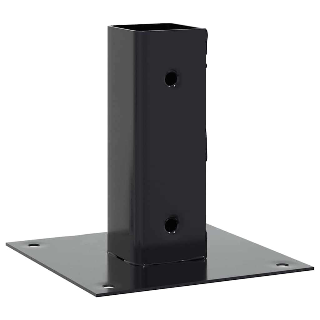 Pfostenträger Quadrat 4 Stk. 51x51 mm Pulverbeschichteter Stahl