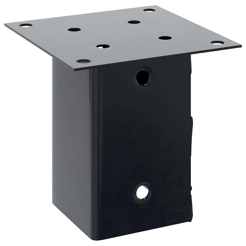 Pfostenträger Quadrat 12 Stk. 81x81mm Pulverbeschichteter Stahl