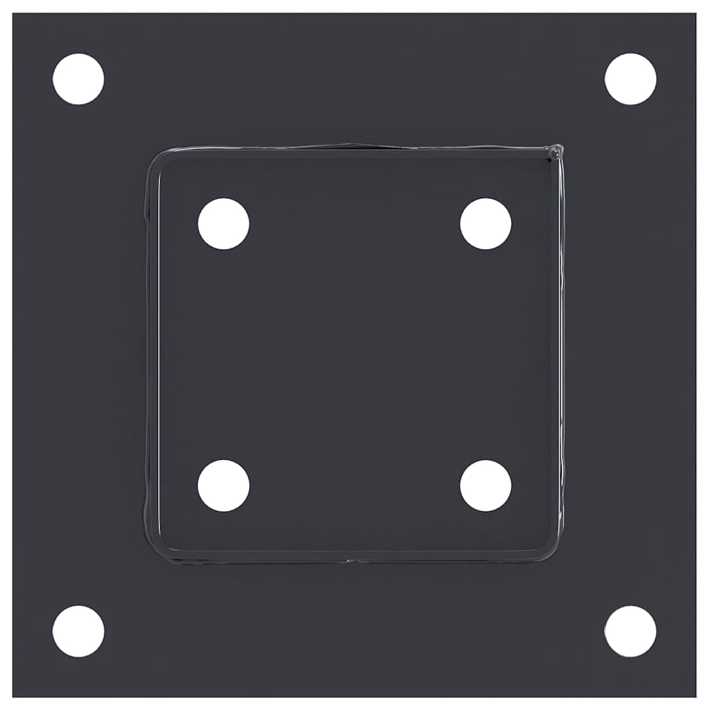 Pfostenträger Quadrat 12 Stk. 81x81mm Pulverbeschichteter Stahl