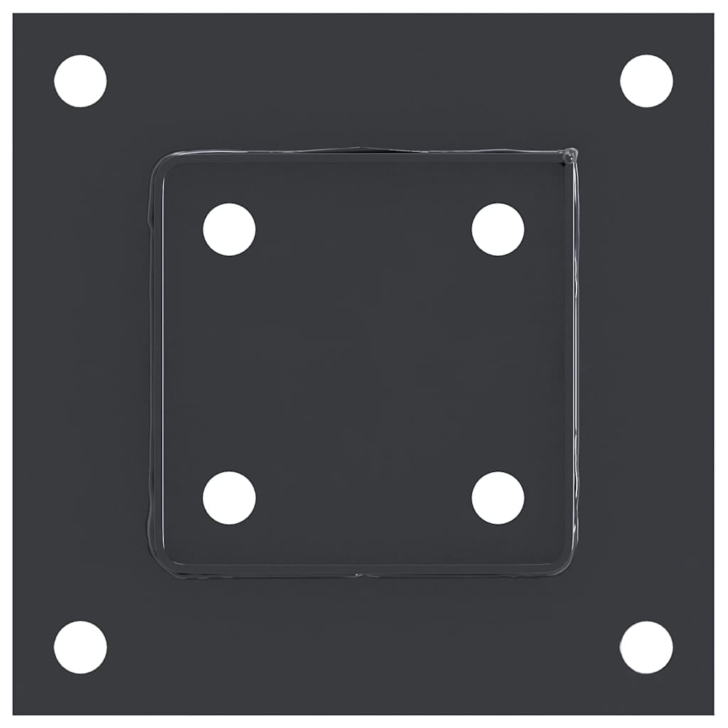 Pfostenträger Quadrat 12 Stk. 91x91mm Pulverbeschichteter Stahl